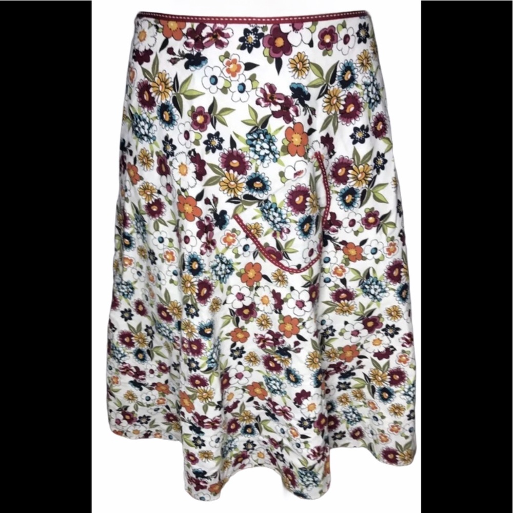 LAPIS floral festival boho hippie skirt large